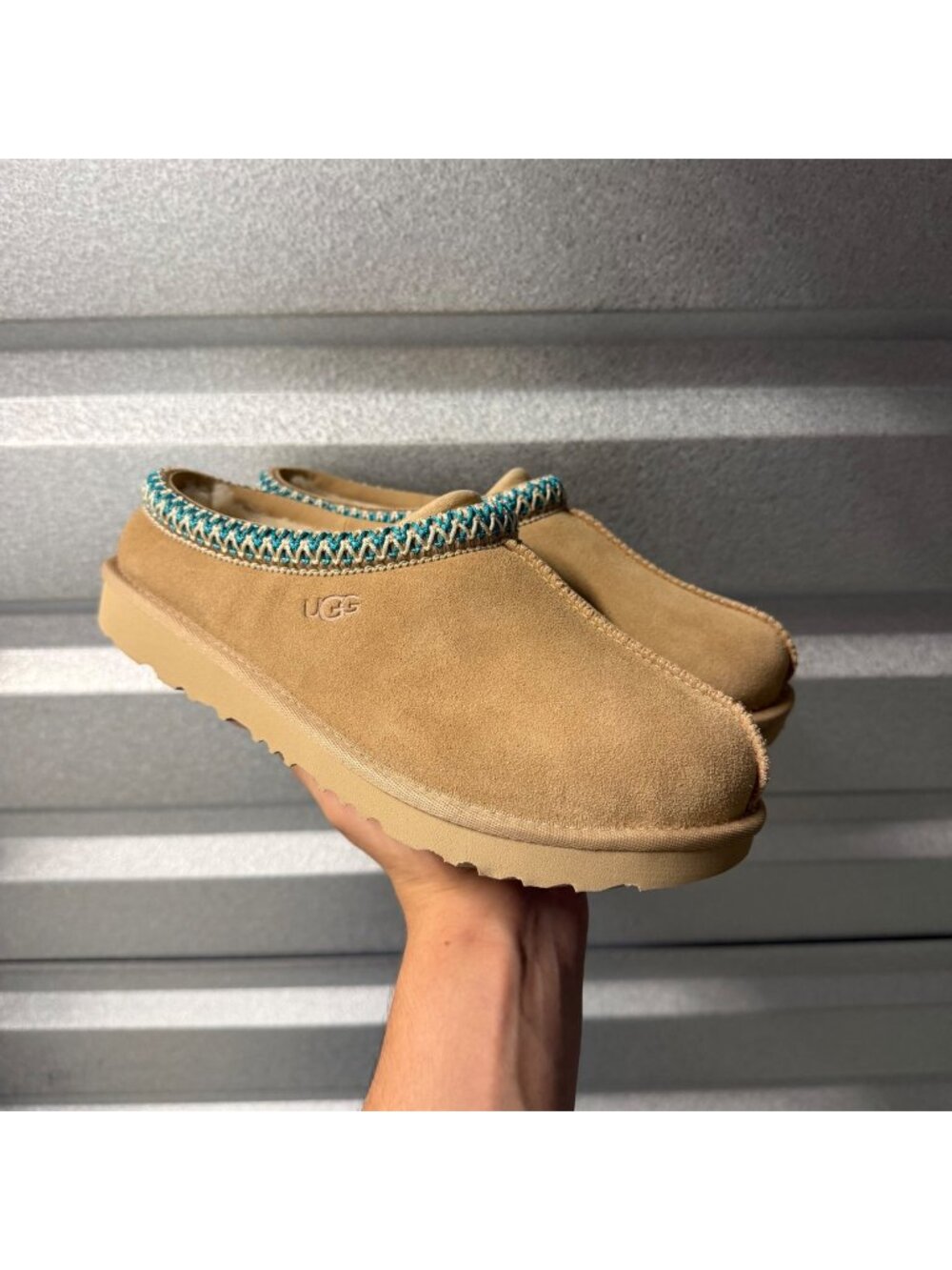 UGG Kid's Tasman II Driftwood White Pepper Size 5Y/7W 1019066K